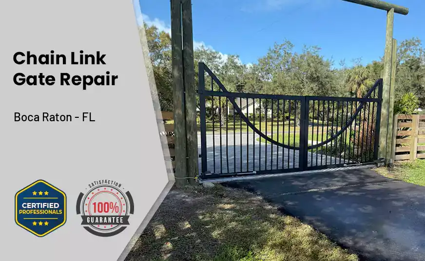 Chain Link Gate Repair Boca Raton - FL 