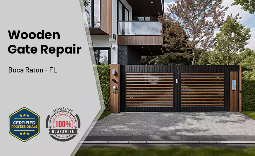 Wooden Gate Repair Boca Raton - FL 