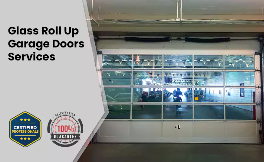 Glass Roll Up Garage Door in Boca Raton, FL