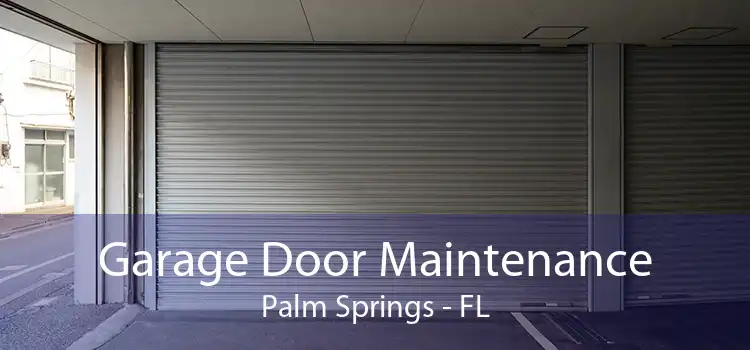 Garage Door Maintenance Palm Springs - FL