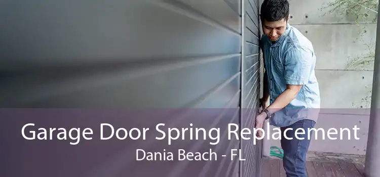 Garage Door Spring Replacement Dania Beach - FL